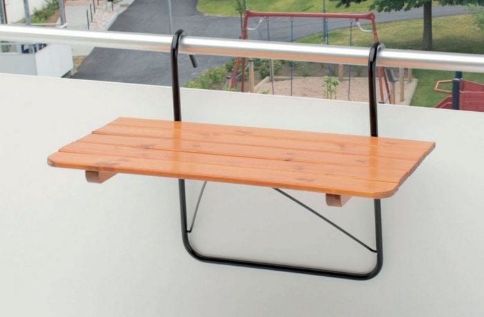 Masă articulată pentru balcon