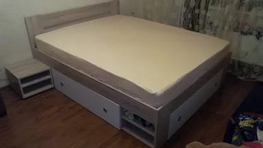Большая кровать трансформер для светлой детской комнаты 