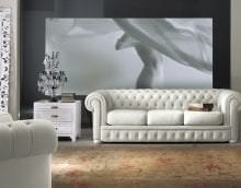 белый диван в стиле гостиной картинка