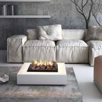 белый диван в стиле комнаты фото