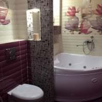 светлый декор ванной комнаты с душем в темных тонах картинка