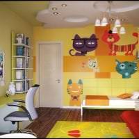 красивый интерьер комнаты в различных цветах картинка