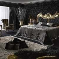 красивый дизайн спальни в различных цветах картинка