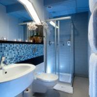 светлый стиль ванной комнаты с душем в светлых тонах картинка
