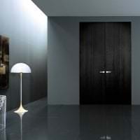 темные двери в стиле квартиры из сосны фото