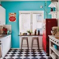 футуризм в дизайне кухни в необычном цвете фото