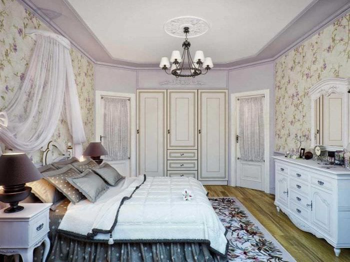 красивый декор спальни в стиле прованс