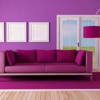 светлый фиолетовый диван в стиле спальни фото