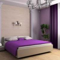 яркий дизайн коридора в фиолетовом цвете фото
