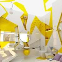 красивый дизайн комнаты в горчичном цвете картинка
