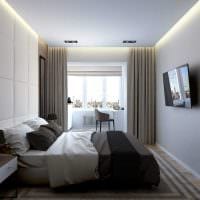 светлый интерьер гостиной спальни фото