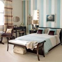 оригинальный стиль комнаты в голубом цвете фото