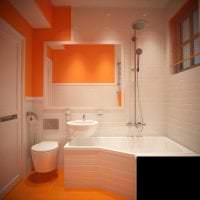 сочетание светлого оранжевого в интерьере комнаты с другими цветами фото