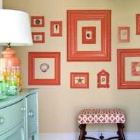 сочетание светлого оранжевого в декоре квартиры с другими цветами фото