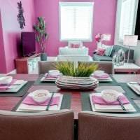 сочетание яркого розового в декоре дома с другими цветами фото