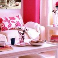 сочетание светлого розового в декоре кухни с другими цветами фото