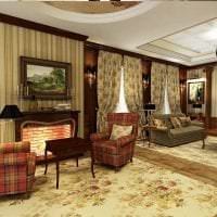 светлый интерьер гостиной в викторианском стиле фото