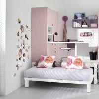 вариант красивого дизайна спальни для девочки картинка