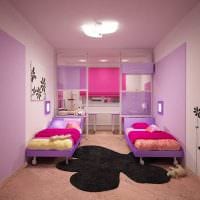 идея цветной декора комнаты для девочки фото