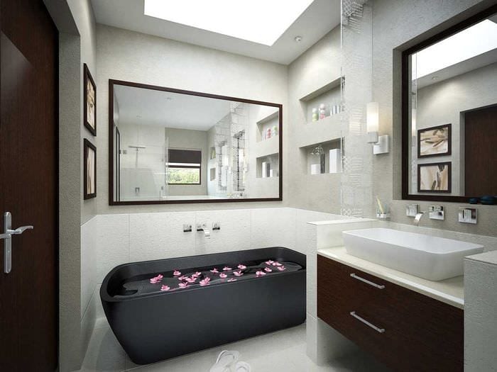 идея необычного дизайна ванной