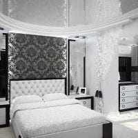 вариант стильного декорирования интерьера спальни картинка