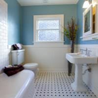 идея яркого интерьера ванной комнаты картинка