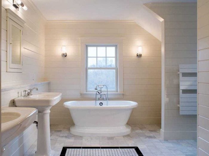 идея оригинального дизайна ванной комнаты