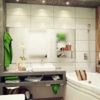 идея красивого интерьера ванной комнаты фото