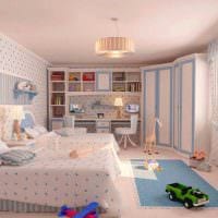 идея цветной стиля спальни для девочки картинка