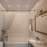 вариант необычного стиля ванной комнаты фото