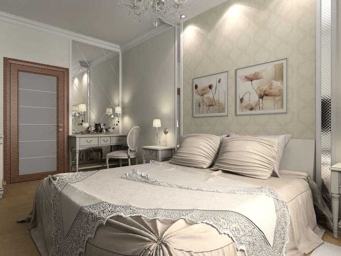 идея красивого декорирования дизайна спальни
