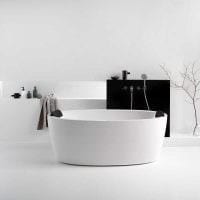 идея красивого стиля белой ванной картинка