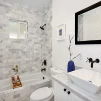 идея современного стиля ванной комнаты 3 кв.м картинка
