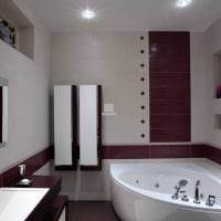 вариант красивого дизайна большой ванной комнаты картинка
