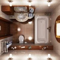 идея красивого дизайна ванной комнаты 2.5 кв.м картинка