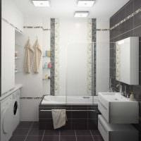 вариант яркого дизайна большой ванной комнаты фото