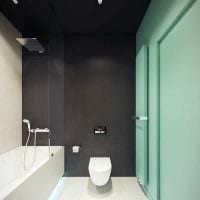 идея современного стиля ванной комнаты 6 кв.м картинка