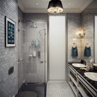вариант современного интерьера ванной комнаты 6 кв.м картинка