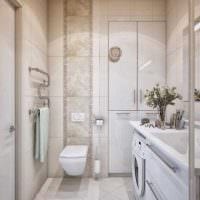 идея яркого стиля ванной комнаты 3 кв.м фото