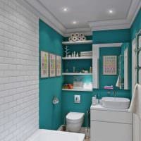 идея красивого интерьера ванной комнаты 2017 фото