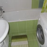пример необычного стиля ванной комнаты в хрущевке фото
