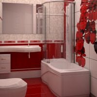 пример светлого дизайна ванной комнаты в хрущевке фото