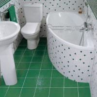 пример яркого стиля ванной комнаты в хрущевке картинка