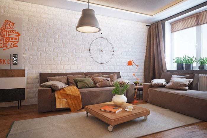 пример яркого дизайна гостиной комнаты 16 кв.м