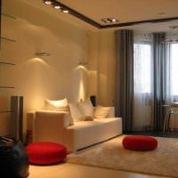 пример красивого стиля гостиной комнаты 19-20 кв.м фото