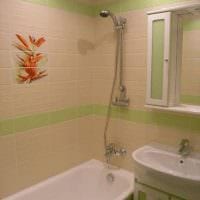 пример светлого стиля ванной комнаты в хрущевке картинка