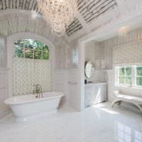 идея яркого дизайна ванной в классическом стиле фото