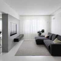 пример красивого дизайна гостиной комнаты в стиле минимализм картинка