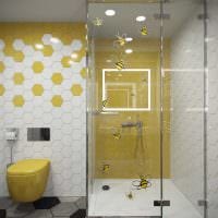 вариант яркого дизайна ванной комнаты 6 кв.м фото