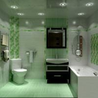 идея яркого стиля большой ванной комнаты картинка
